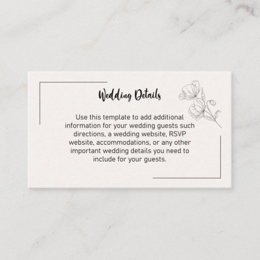 Beige Elegance Enclosure Cards エンクロージャーカード (正面)