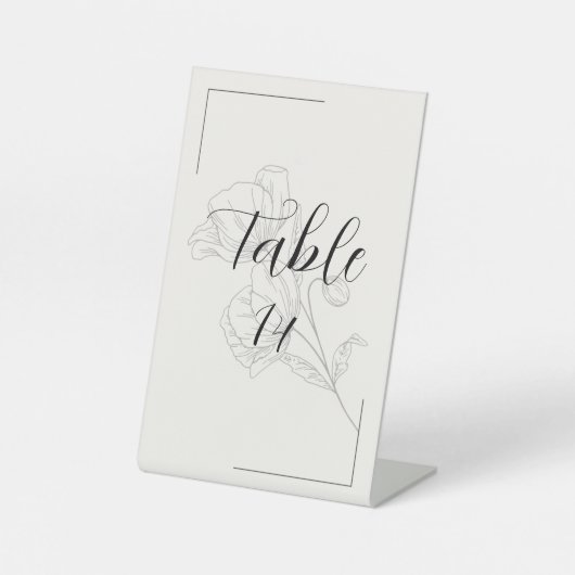 Beige Elegance Table Signs 台座サイン (正面)