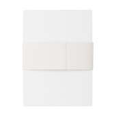 Beige Elegance Wedding 招待状ベリーバンド (裏面例)