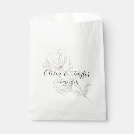 Beige Elegance Wedding Favor Bags フェイバーバッグ