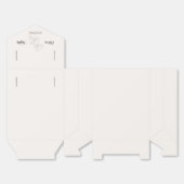 Beige Elegance Wedding Favor Boxes フェイバーボックス (見開き)