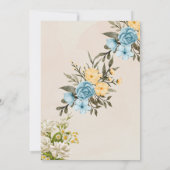 Beige elegant Wedding Card 招待状 (裏面)