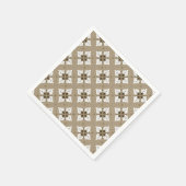 Beige ethnic damask batik seamless pattern スタンダードカクテルナプキン (角)