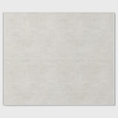Beige Faux Linen Wedding ラッピングペーパー (フラット)