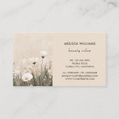 Beige Floral 名刺 (裏面)