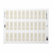 Beige Gingham Little Goose Return Address ラベル (フルシート)