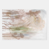 Beige Green Gray Abstract Collage ラッピングペーパーシート (正面3)