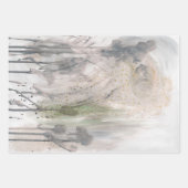 Beige Green Gray Abstract Collage ラッピングペーパーシート (正面2)