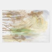 Beige Green Gray Abstract Collage ラッピングペーパーシート (正面)