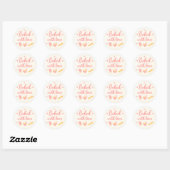 Beige Hearts Baking Thank You Sticker ラウンドシール (シート)