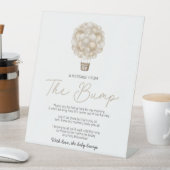 Beige Hot Air Balloonからのメッセージ 台座サイン (インサイチュ)