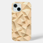 Beige iPhone Case Minimalist 3D Design Case-Mate iPhoneケース (裏面)