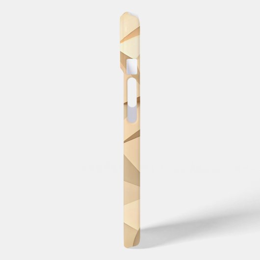 Beige iPhone Case Minimalist 3D Design Case-Mate iPhoneケース (裏面 / 左)