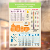Beige Kitchen Cooking Measurements Conversion Bake ウィンドウサイン (シート2)