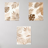 Beige Leaf Zen Minimalist Wall Art (正面)