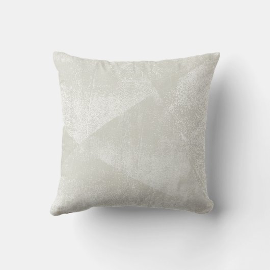 Beige/Light WarmGrayジオメトリックイミニマルンクテクスチャ クッション (裏面)