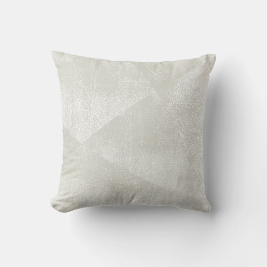 Beige/Light WarmGrayジオメトリックイミニマルンクテクスチャ クッション (正面)