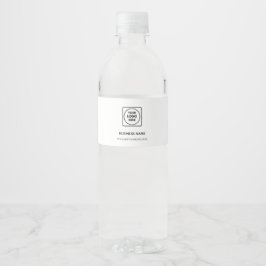 Beige Logo Business Promo Professional label ペットボトルラベル
