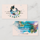 Beige Mermaid moon spiritual zodiac ombre 名刺 (正面/裏面)