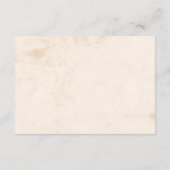 Beige Mexican Wedding Details QR code エンクロージャーカード (裏面)