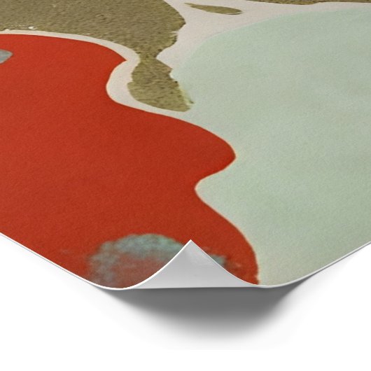 Beige Minimalist ポスター (角)