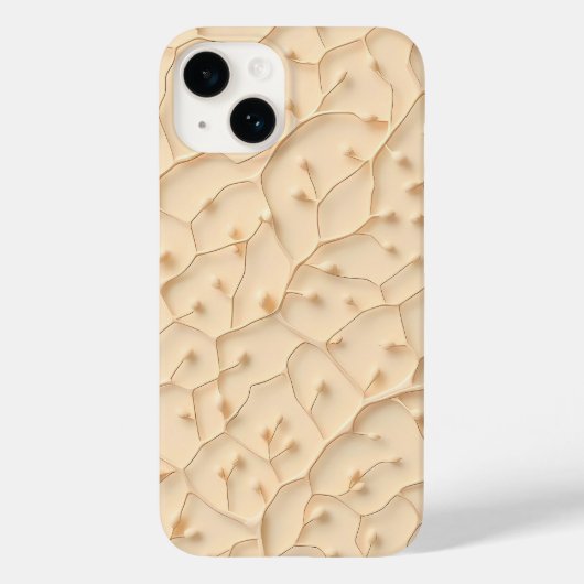 Beige Minimalist Chic iPhone Case Design Case-Mate iPhoneケース (裏面)