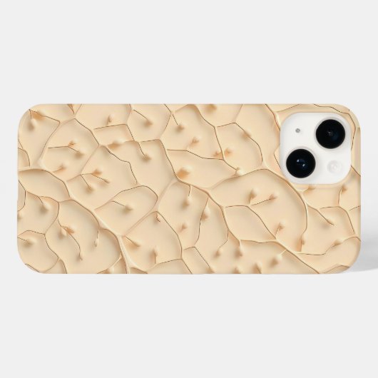 Beige Minimalist Chic iPhone Case Design Case-Mate iPhoneケース (裏面 (横))