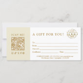 Beige Modern Elegant Custom Business Gift Card (正面)