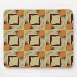 Beige Modern geometric design mouse pad マウスパッド