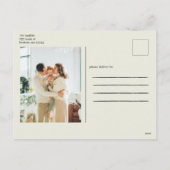 Beige Modern Holiday Postcard シーズンポストカード (裏面)