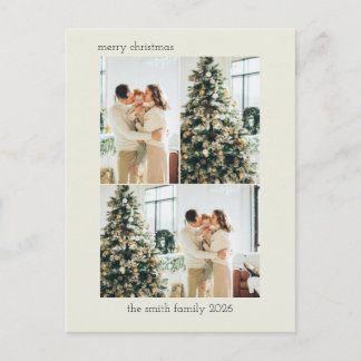 Beige Modern Holiday Postcard シーズンポストカード
