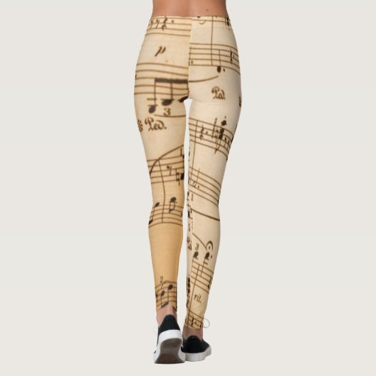 Beige Music Notesレギンス レギンス (裏面)