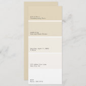 Beige Paint Chip Housewarming Party Invitation (正面/裏面)