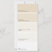 Beige Paint Chip Housewarming Party Invitation (正面)
