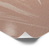 Beige Palm Zen Minimalist Wall Art ポスター (コーナー)