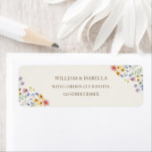 Beige Pastel Wildflower ラベル (インサイチュ)