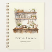 Beige Personalized Easter Recipes プランナー手帳 (正面)