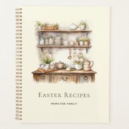 Beige Personalized Easter Recipes プランナー手帳