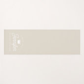 Beige Pilates Princess Workout Gym ヨガマット (正面(横))