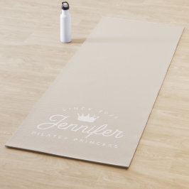 Beige Pilates Princess Workout Gym ヨガマット