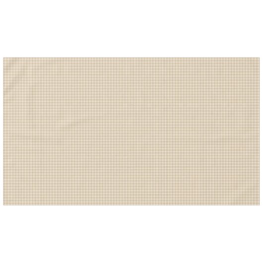 Beige Plaid Pattern Tablecloth テーブルクロス (正面(横))