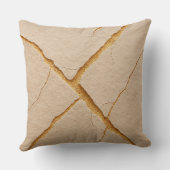 Beige plaster wall texture クッション (裏面)