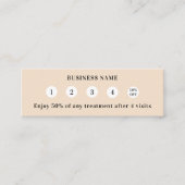 Beige Qrコードのビジネスロゴ ロイヤリティカード (正面)