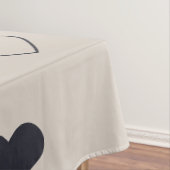 Beige & red Heart Seamless Pattern Cute Minimal テーブルクロス (インサイチュ)