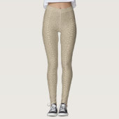 Beige Reptile Skin レギンス (正面)