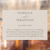 Beige Romantic COUPLE Wedding ウィンドウサイン (シート2)