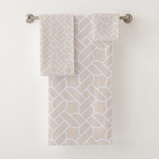 Beige Rope Pattern Towel バスタオルセット (インサイチュ)