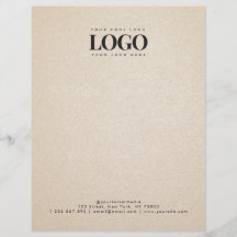 Beige Sand Add Your Rectangle Business Logo文字