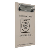 Beige Sand Custom Logo Mini clipboard ミニクリップボード (アングル)