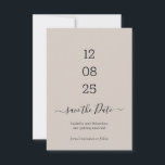 Beige Save the Date Neutral Wedding セーブザデート<br><div class="desc">Beige Save the Date Neutral Wedding</div>